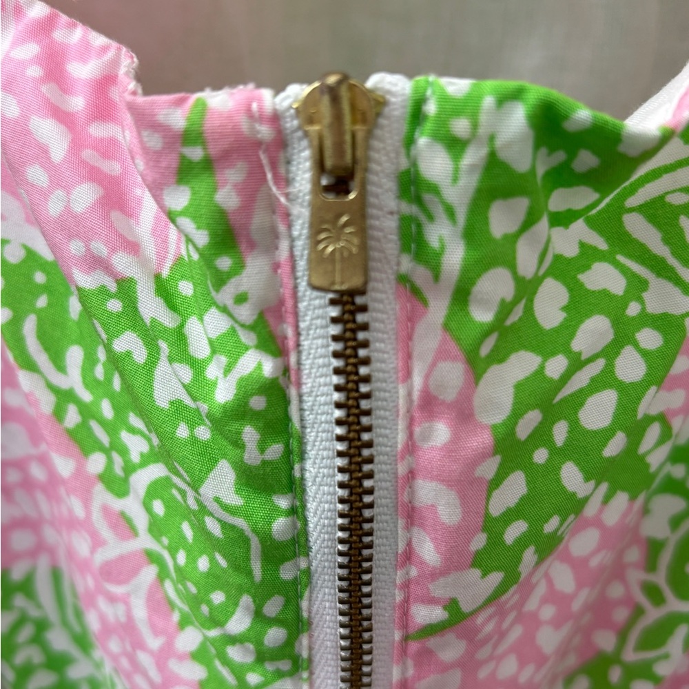 Lilly Pulitzer McCallum Dress Limeade/Cheat Ya. Size 4 - Picture 4 of 5